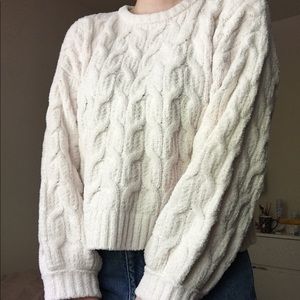 Cream Cable Knit Sweater